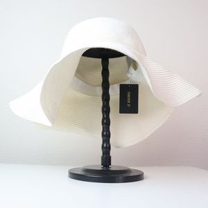 White Floppy Beach Hat